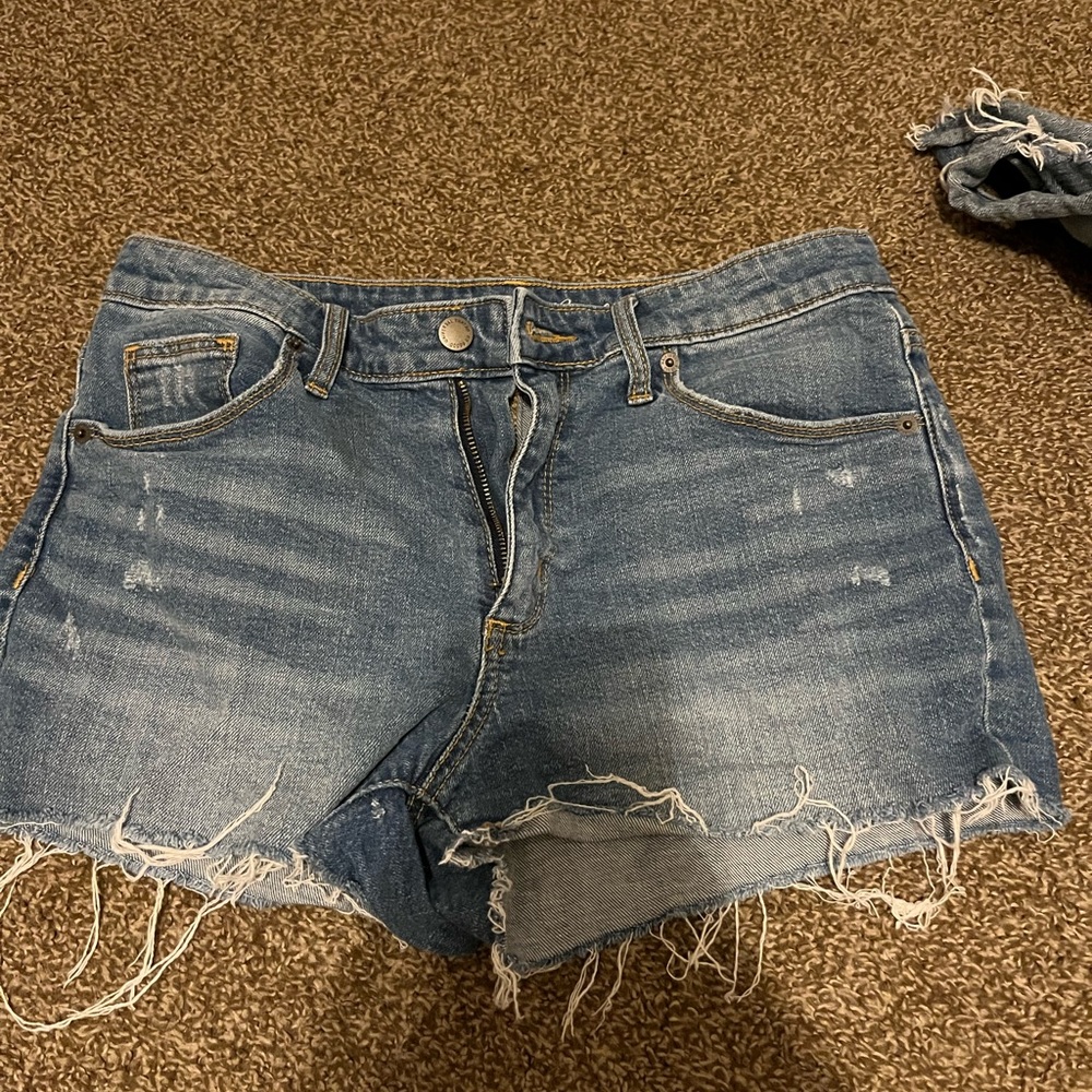 💙 2 for $15: High rise shortie jean shorts